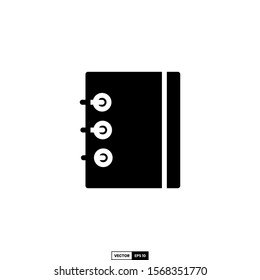 Notebook icon, design inspiration vector template for interface and any purpose
