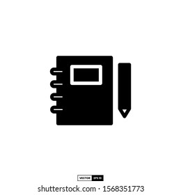 Notebook icon, design inspiration vector template for interface and any purpose