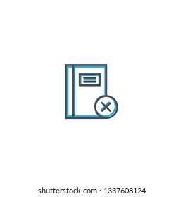 Notebook icon design. Interaction icon line vector illustration design