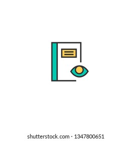 Notebook icon design. Interaction icon vector illustration