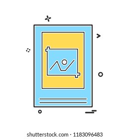 Notebook icon design vector