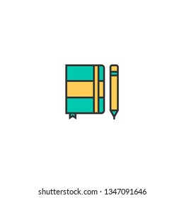Notebook icon design. icon vector illustration