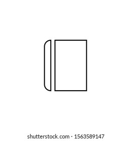 Notebook icon. Education symbol. Logo design element