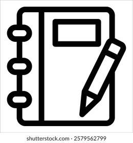 Notebook Icon Element For Design