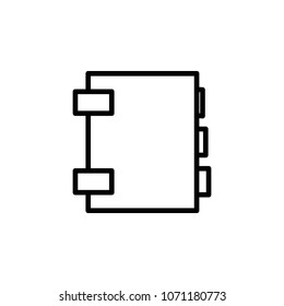 notebook icon. Element of minimalistic icons for mobile concept and web apps. Thin line icon for website design and development, app development
