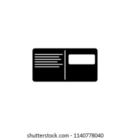 notebook icon. Element of web icon for mobile concept and web apps. Glyph notebook icon can be used for web and mobile
