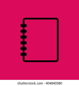 Notebook Icon. Eps-10.