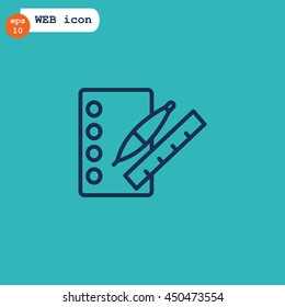  notebook icon flat.