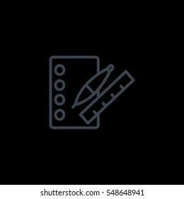  notebook icon flat.