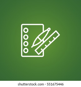  notebook icon flat.