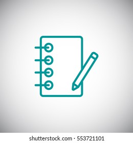  notebook icon flat.