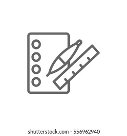  notebook icon flat.