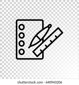  notebook icon flat.