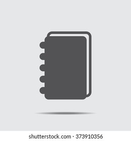 notebook Icon flat design