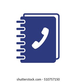 Notebook  icon.  Flat design.