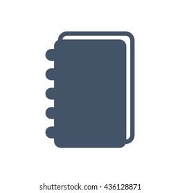 notebook Icon, flat design style