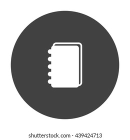 notebook Icon, flat design style