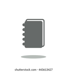 notebook Icon, flat design style