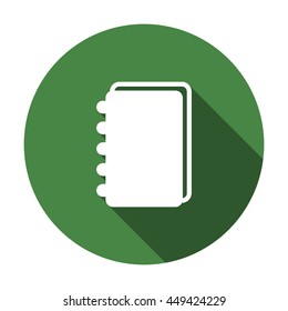 notebook Icon, flat design style