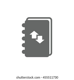 notebook Icon, flat design style