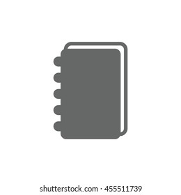 notebook Icon, flat design style