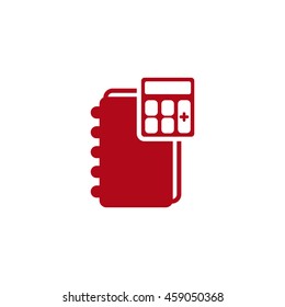 notebook Icon, flat design style
