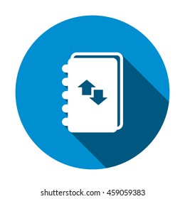 notebook Icon, flat design style