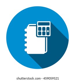 notebook Icon, flat design style