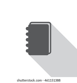 notebook Icon, flat design style