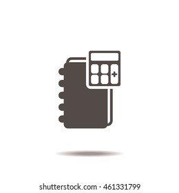 notebook Icon, flat design style