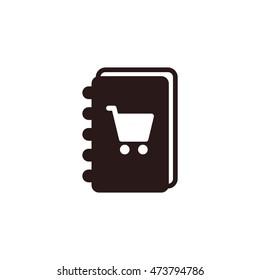 notebook Icon, flat design style