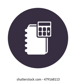 notebook Icon, flat design style