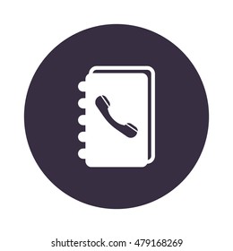 notebook Icon, flat design style
