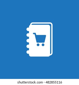 notebook Icon, flat design style