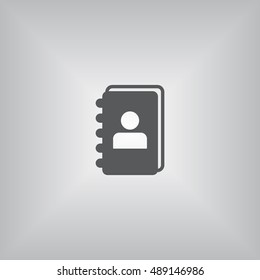 notebook Icon, flat design style