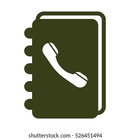 notebook Icon, flat design style