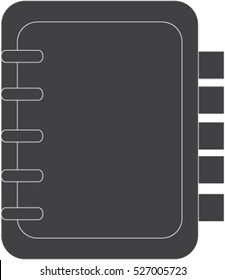 notebook Icon, flat design style