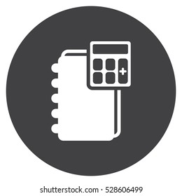 notebook Icon, flat design style