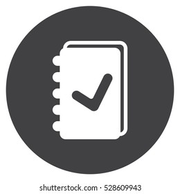 notebook Icon, flat design style