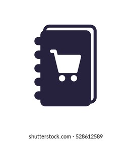 notebook Icon, flat design style