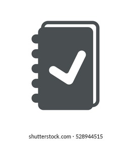 notebook Icon, flat design style