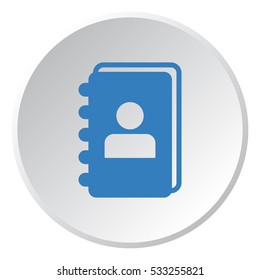 notebook Icon, flat design style