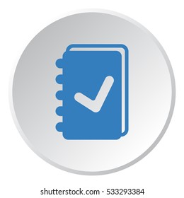 notebook Icon, flat design style