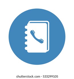 notebook Icon, flat design style