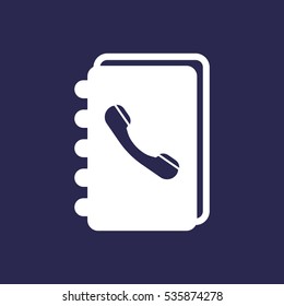 notebook Icon, flat design style