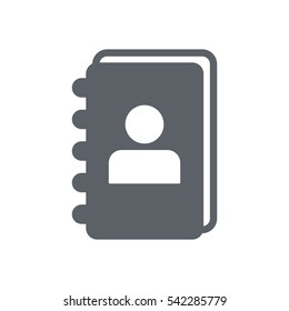 notebook Icon, flat design style