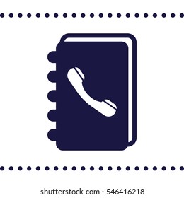 notebook Icon, flat design style