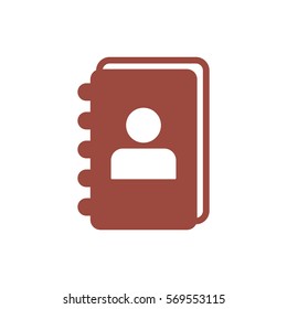 notebook Icon, flat design style