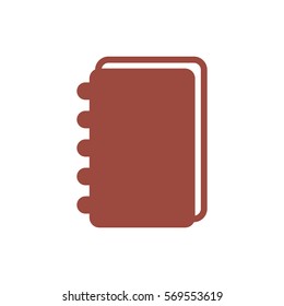 notebook Icon, flat design style