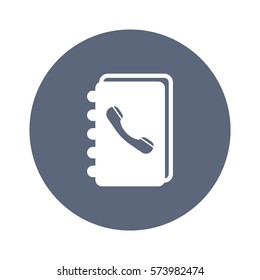 notebook Icon, flat design style